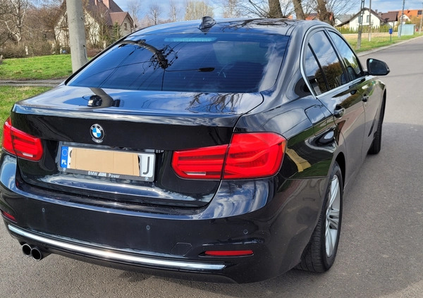 BMW Seria 3 cena 93500 przebieg: 106000, rok produkcji 2016 z Strumień małe 137